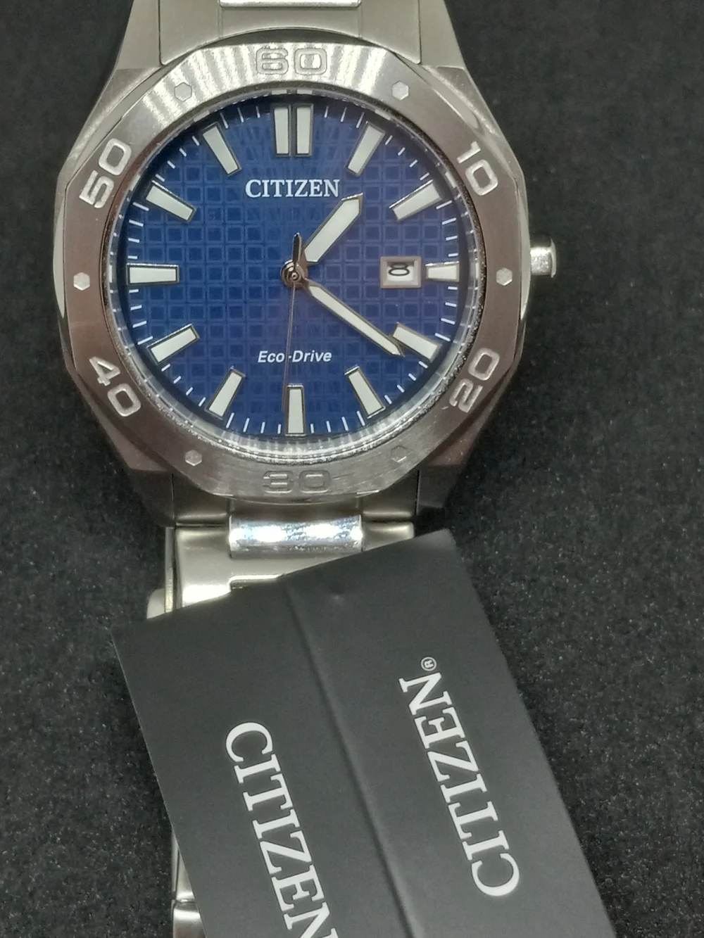 Citizen Eco-Drive Men's Stainless Steel Watch - Blue Dial